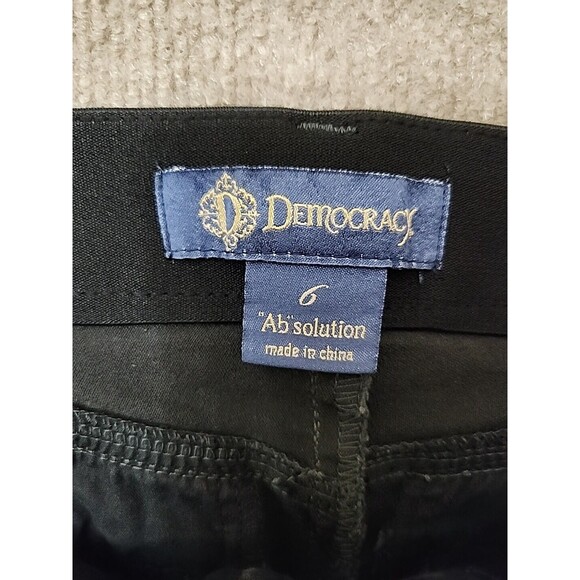 Democracy Ab Solution Pants Womens 6 Gray Animal Print Slimming Stretch - Picture 8 of 10